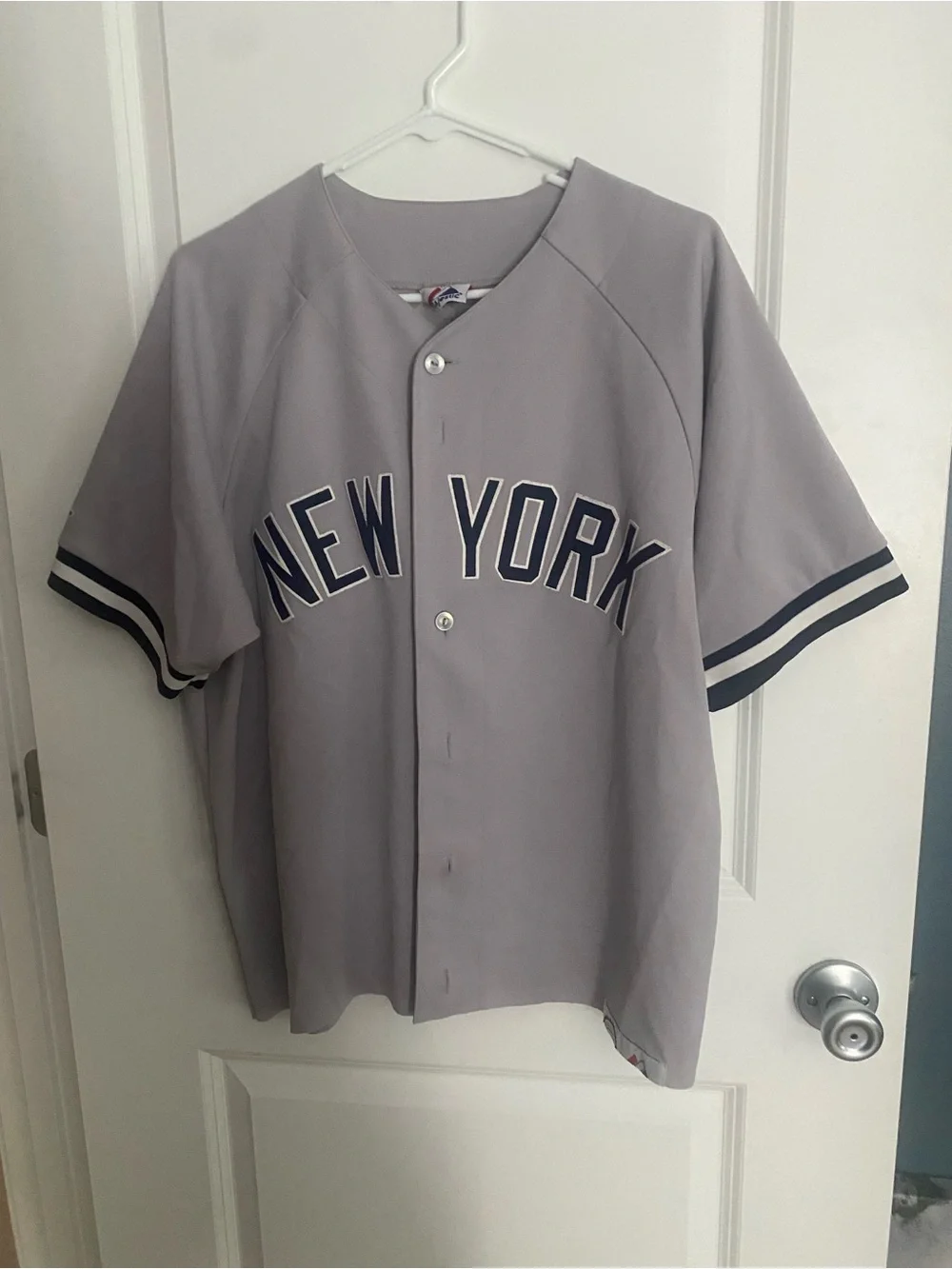 Vintage Majestic New York Yankees Bobby Abreu #53 Road Jersey ( Cropped)